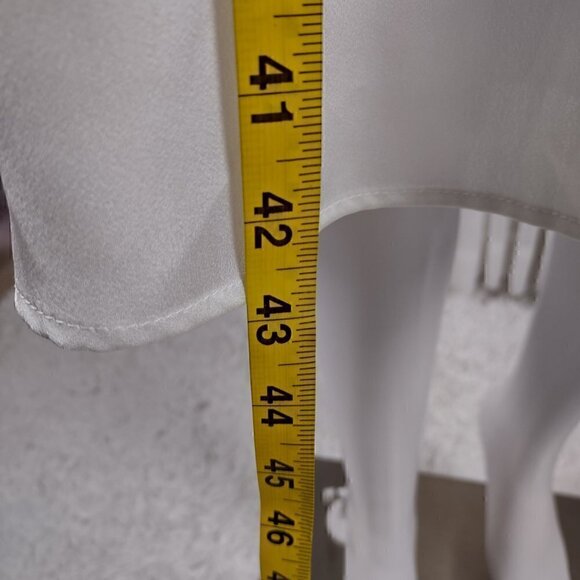 Mary Crafts Women's White A-Line Side Zip Elegant Dress Size 8 (NWT) - Picture 7 of 15